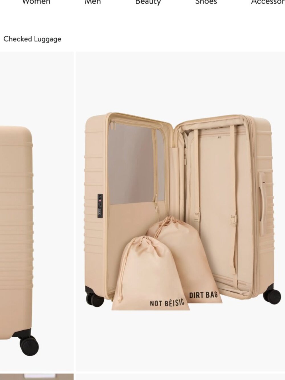 BÈIS Luggage Cover in Large Check-in - Beige